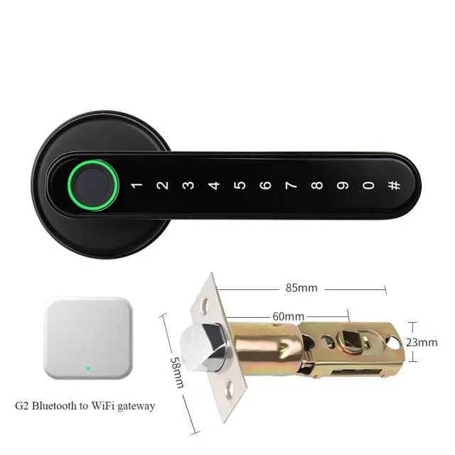 Fingerprint Smart Door Lock with Touchscreen, Keyless Entry for Home, Hotel, & Office