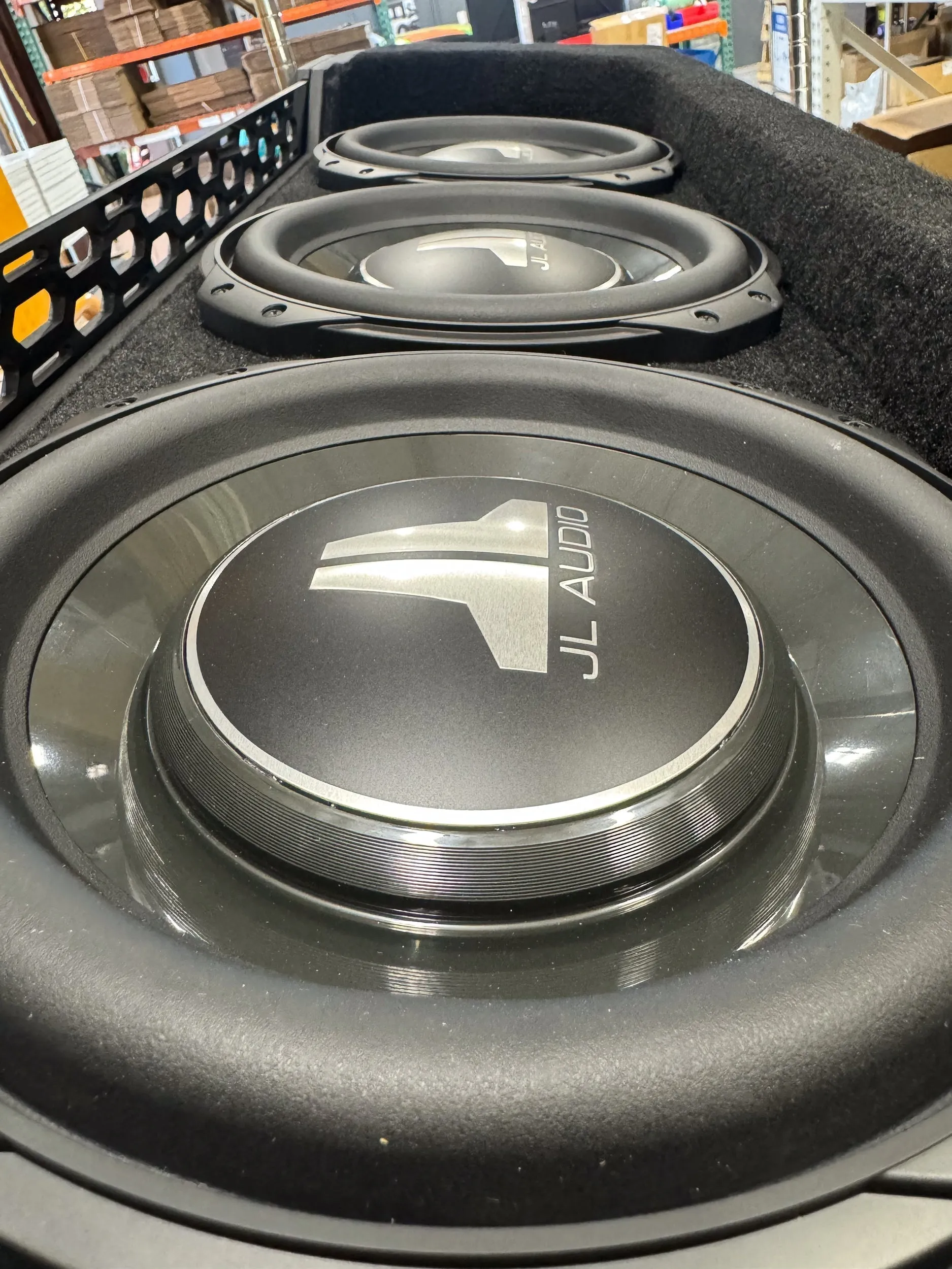 Flagship Underseat Three 10-inch JL Audio 10TW3 Series Subwoofer Enclosure for Select 2015-2020 Ford F-Series SuperCrew Trucks with the Non-Amplified System