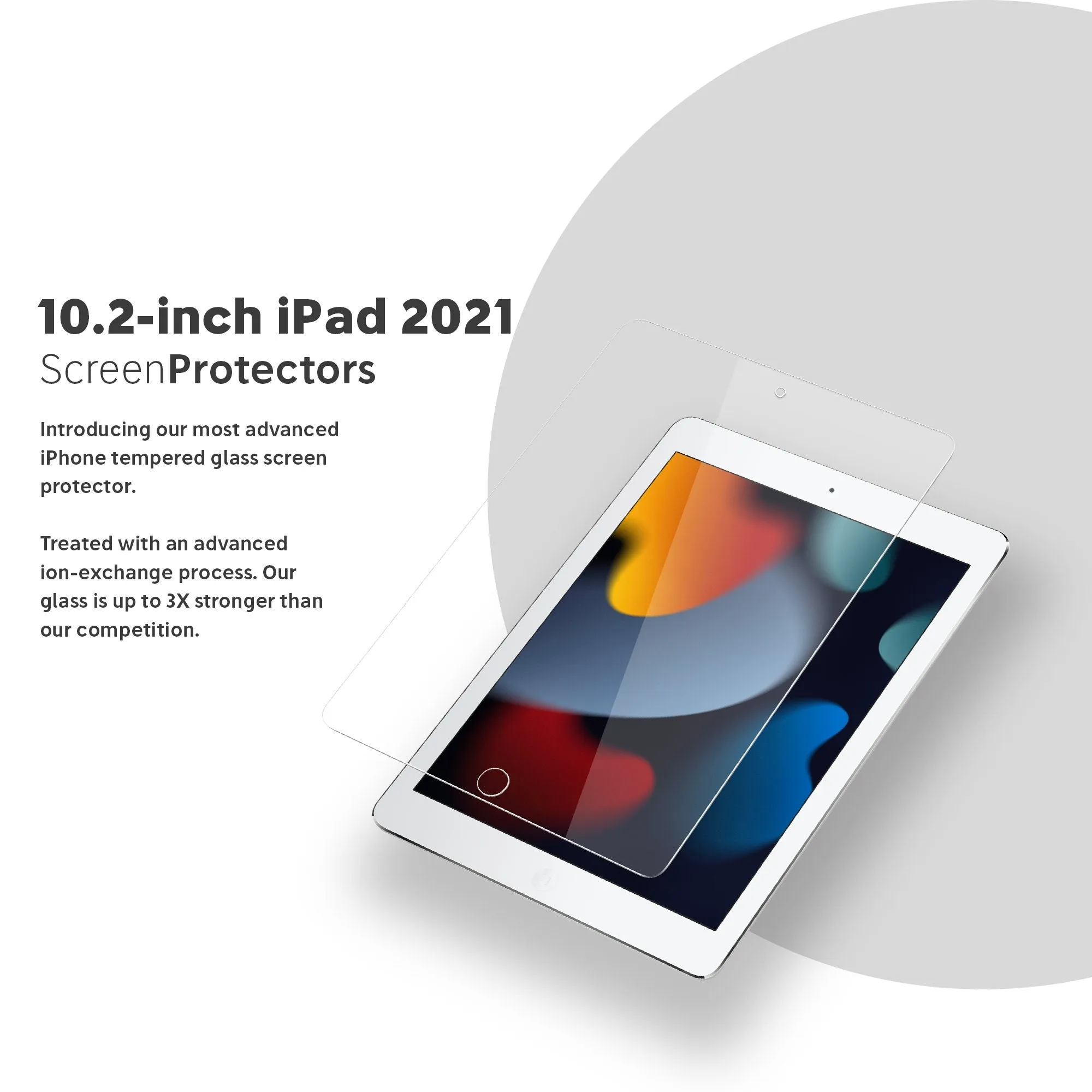 FLOLAB Ultra Clear Screen Protector for 9th Gen iPad