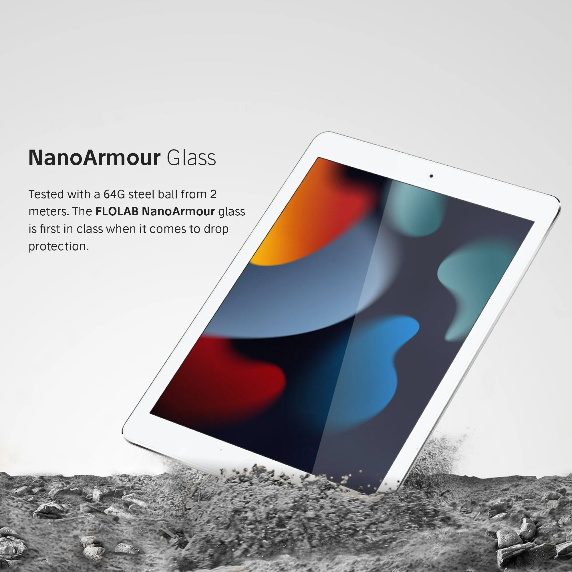 FLOLAB Ultra Clear Screen Protector for 9th Gen iPad