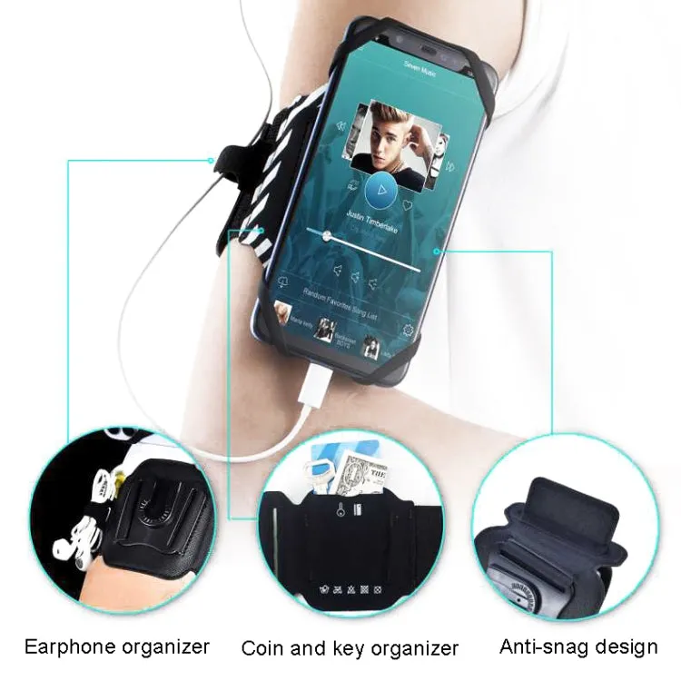 For 4.5-7 inch Phone Sports Removable Bag, Style: Wristband(Blue)