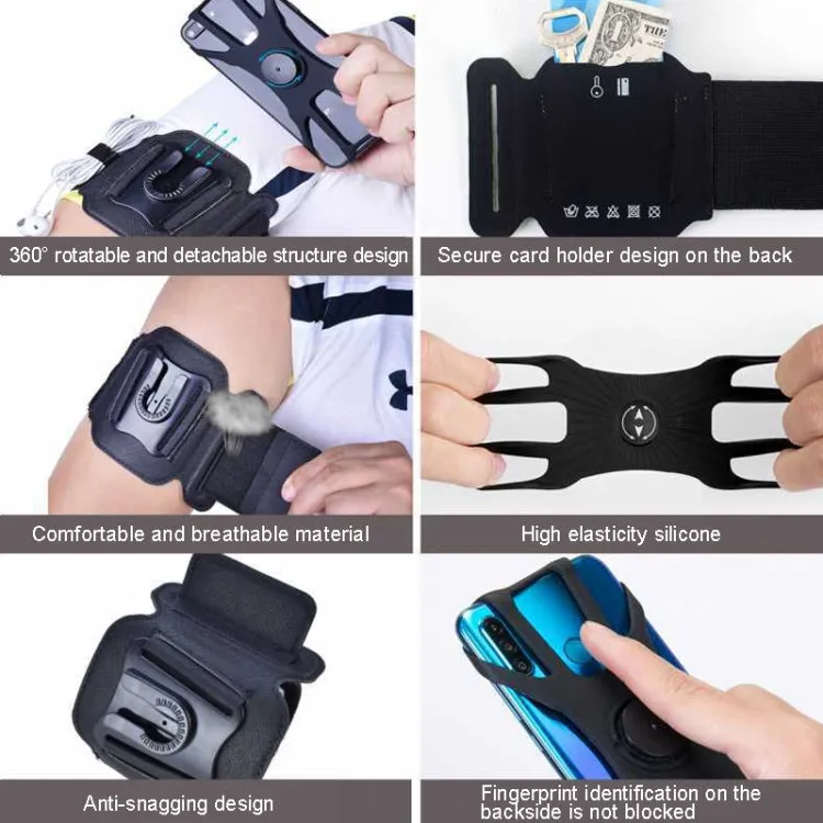 For 4.5-7 inch Phone Sports Removable Bag, Style: Wristband(Blue)