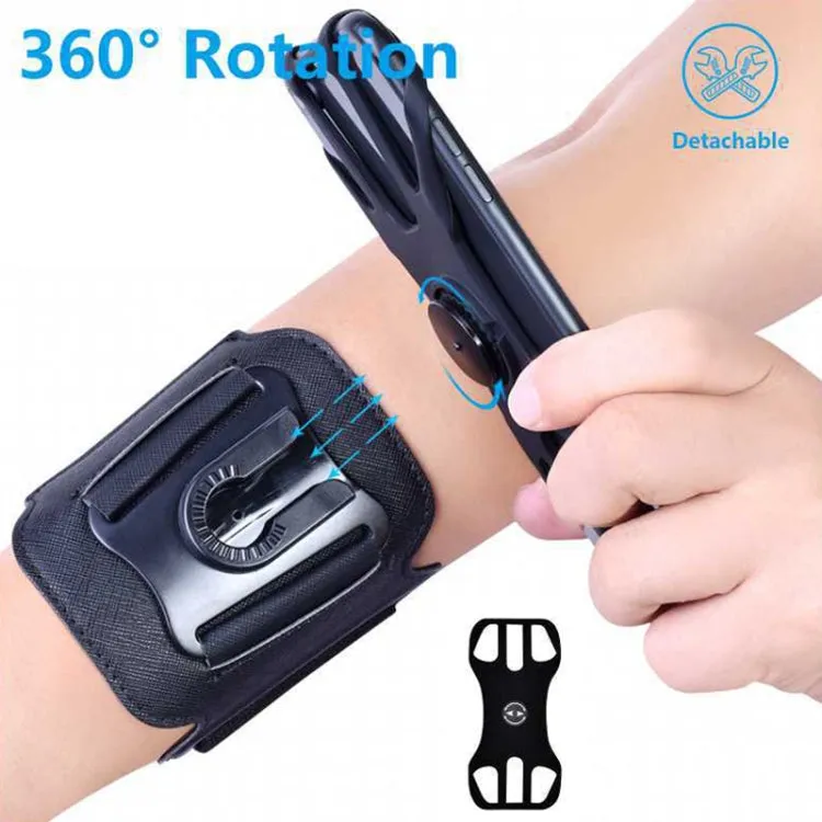 For 4.5-7 inch Phone Sports Removable Bag, Style: Wristband(Blue)