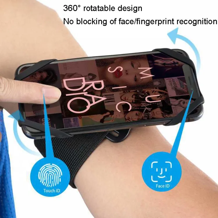 For 4.5-7 inch Phone Sports Removable Bag, Style: Wristband(Blue)