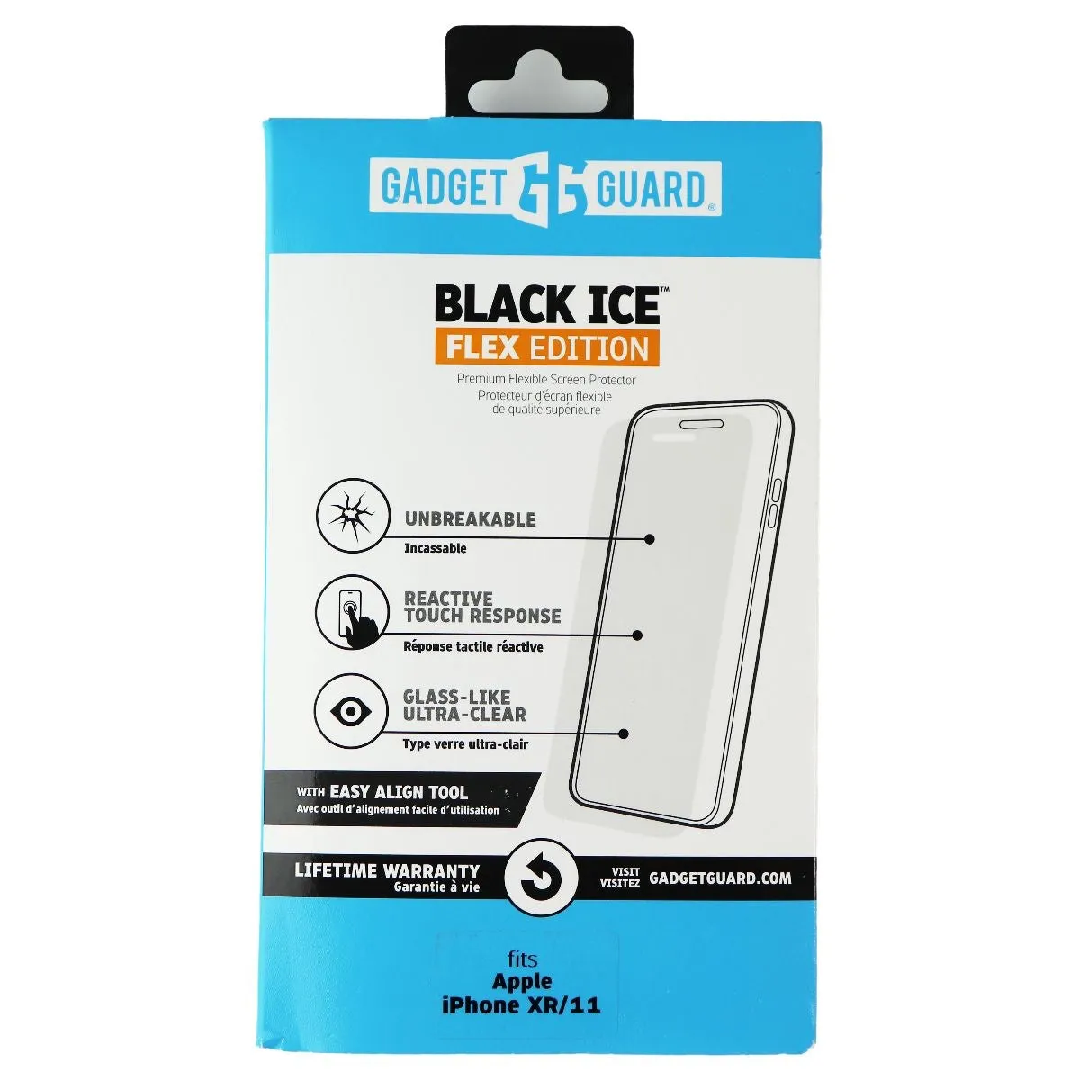 Gadget Guard Black Ice Flex Screen Protector for iPhone 11 and iPhone XR - Clear