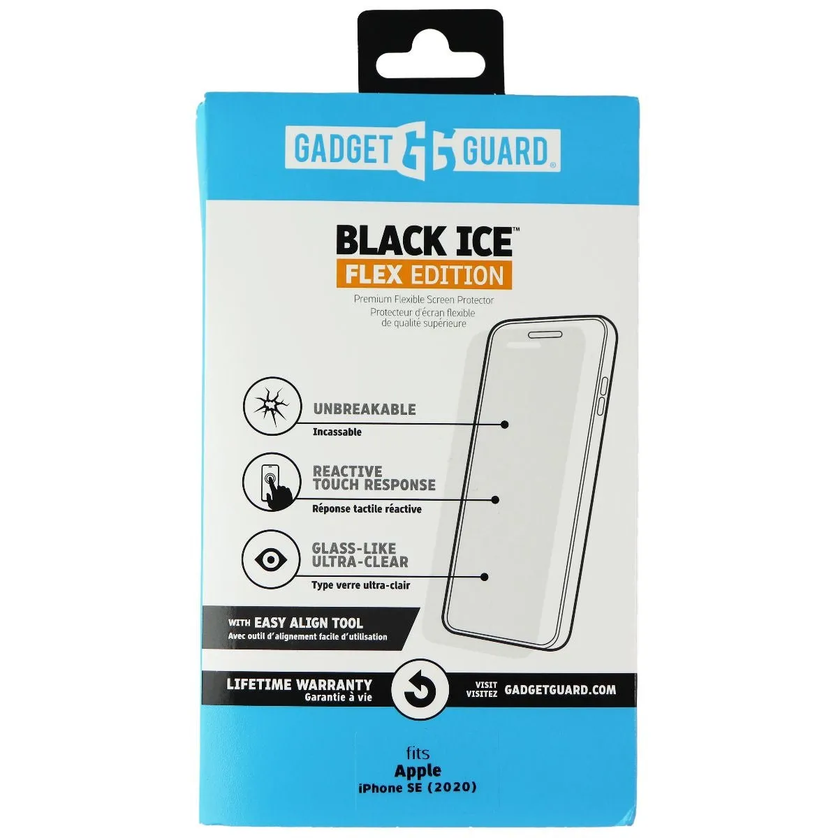 Gadget Guard Black Ice Flex Screen Protector for iPhone SE (2nd Gen) - Clear