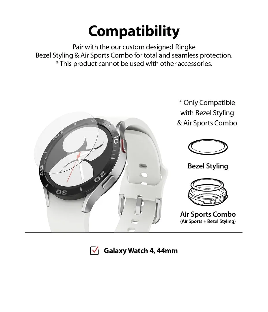 Galaxy Watch 5/4 44mm Screen Protector for Bezel Styling Glass R5