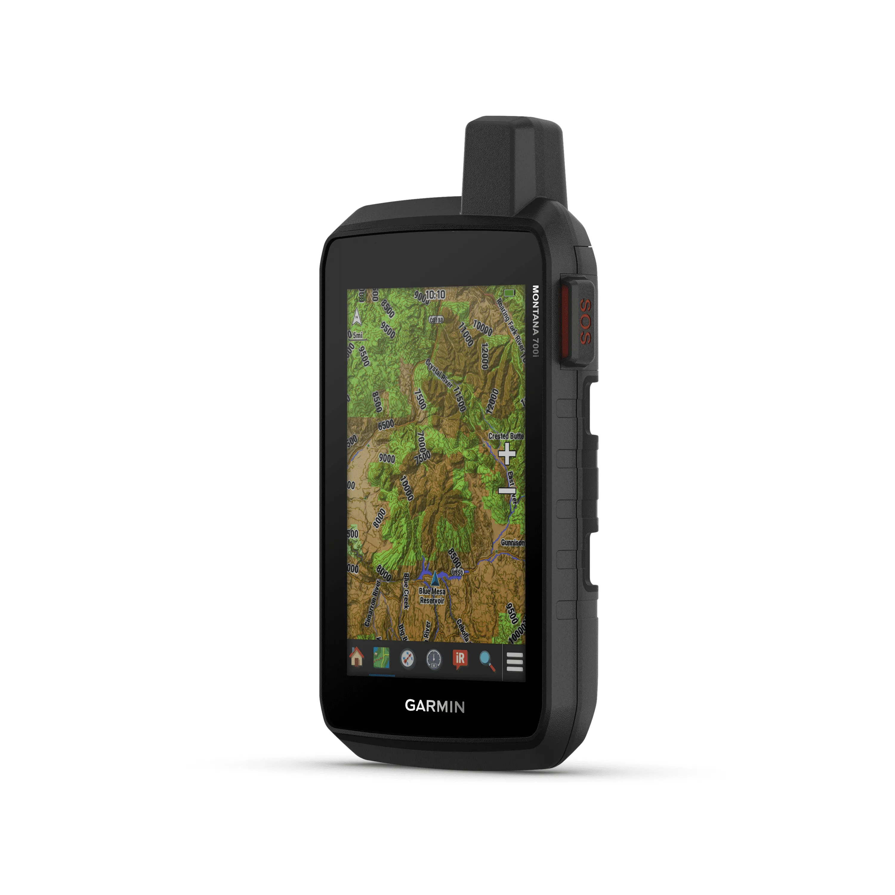 Garmin Montana 750i, Rugged GPS Handheld with Built-in inReach Satellite Technology and 8-megapixel Camera, Glove-Friendly 5" Color Touchsreen