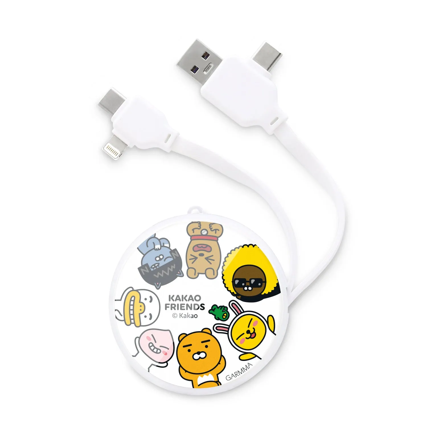 GARMMA Kakao Friends PD Fast Charge Lightning Type-C Extracted Extension Cable