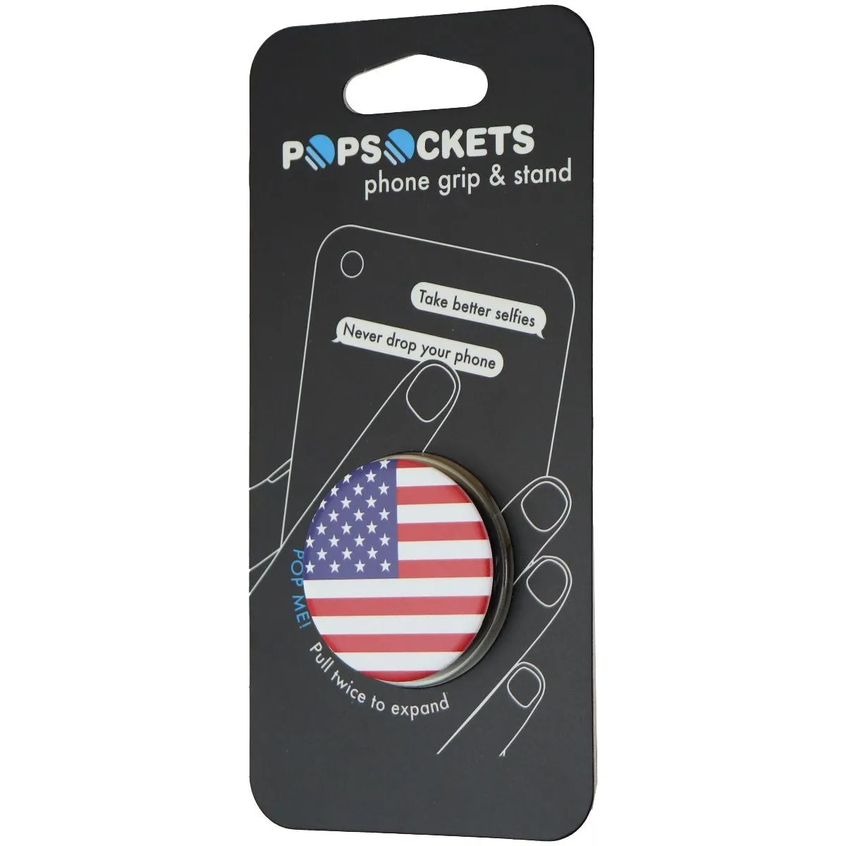 Genuine PopSocket Grip & Stand for Phones and Tablets - American Flag