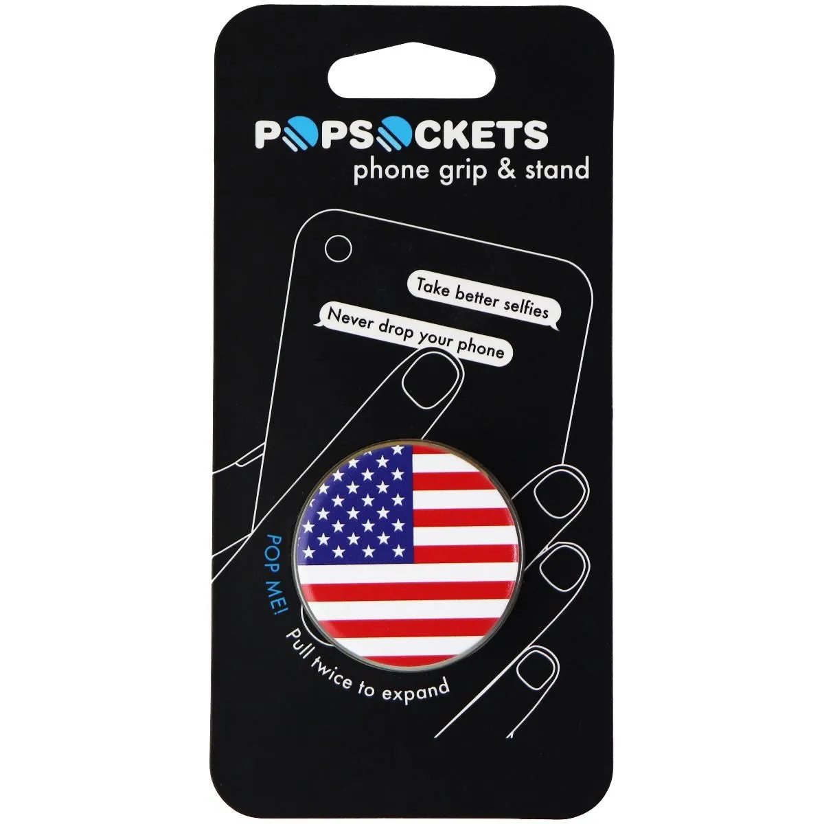 Genuine PopSocket Grip & Stand for Phones and Tablets - American Flag