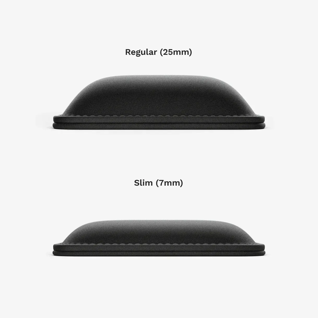 Glorious Padded Ergonomic Keyboard Wrist Rest Stitched Edges Black Stealth