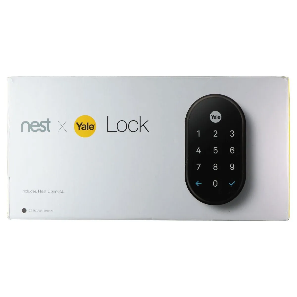 Google Nest x Yale Smart Lock for Keyless Door Entry - Oil Rubbed Bronze