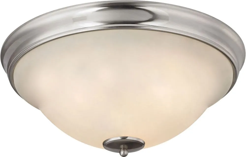 Hamilton 3 Light Flush Mount In Brushed Nickel