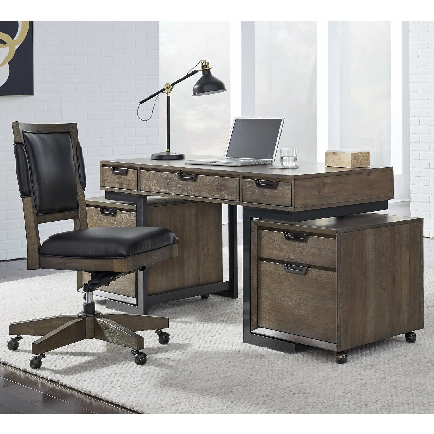 Harper Point Fossil 60" Writing Desk