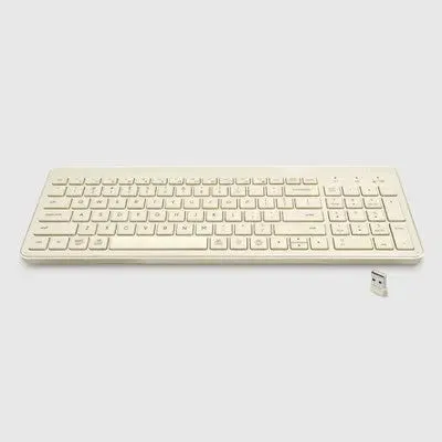 Heyday Bluetooth Wireless Keyboard Windows Mac PC Laptop Silent Typing, White