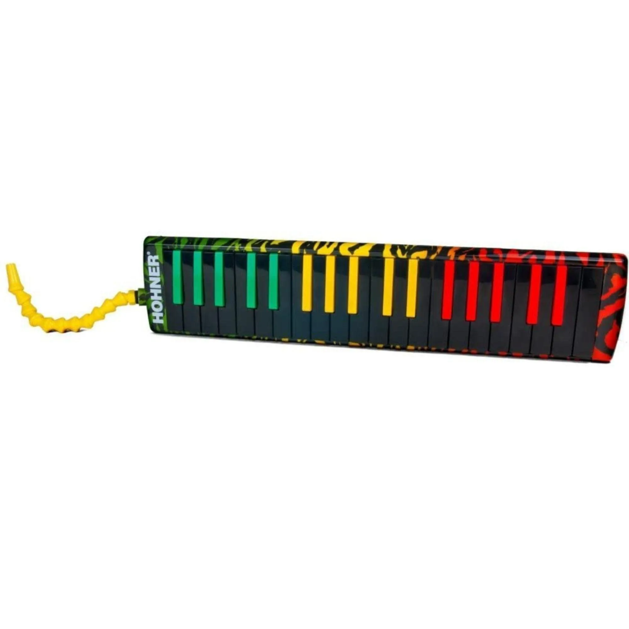 Hohner Airboard 37 Key Rasta Print with Bag And Blowflow Mouthpeice (AB37-RASTA)