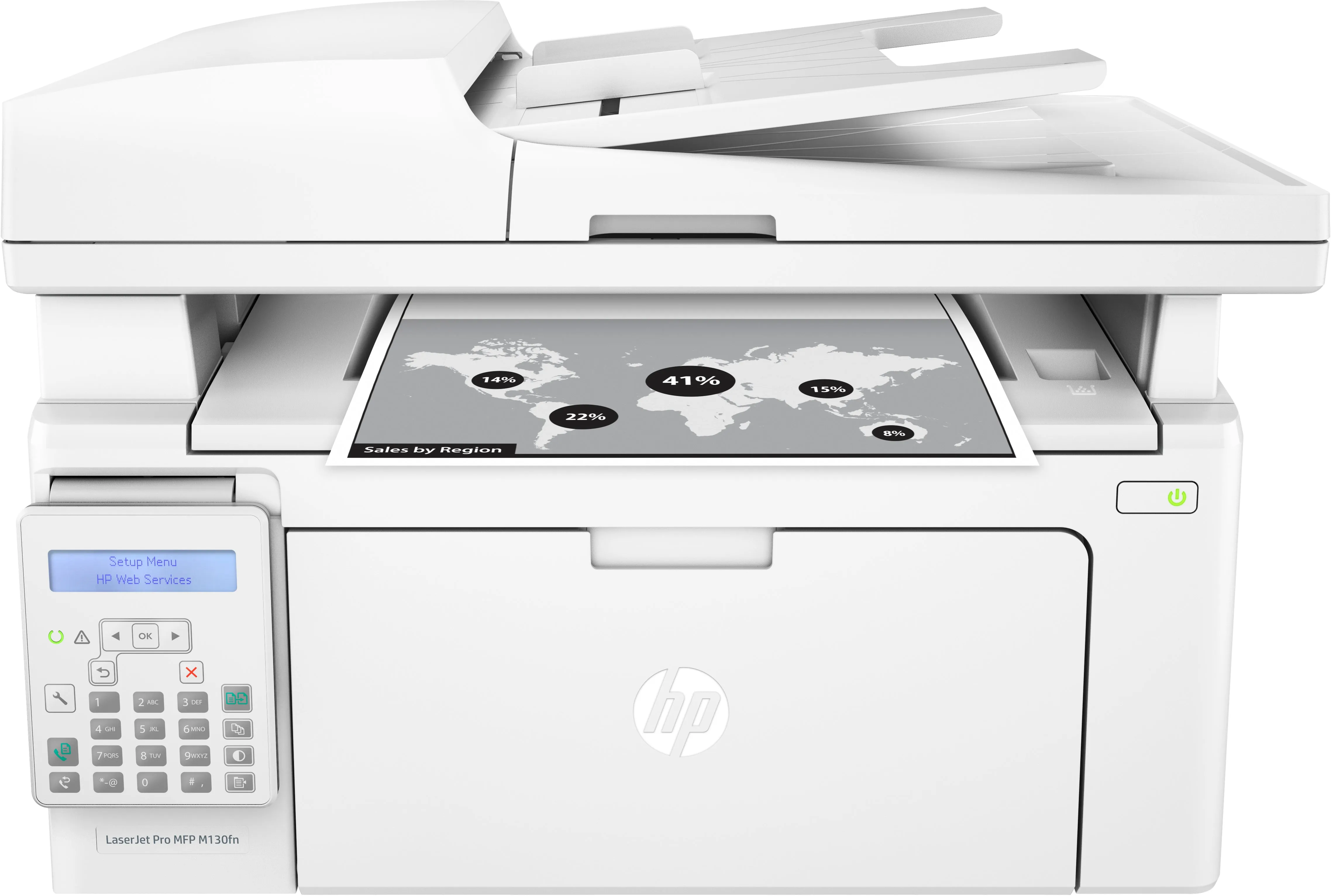 HP LaserJet Pro M130fn Printer, All-in-One Monochrome Laser Printer, 256MB Memory, 23 PPM, USB - G3Q59A#BGJ