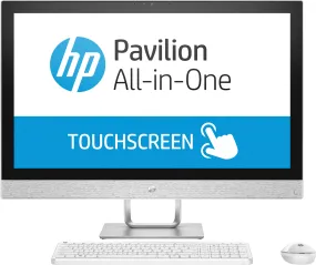 HP Pavilion 27-r055se All-in-One Touch Desktop PC 27" QHD Intel Core i7 16GB RAM 2TB SATA 256GB SSD Windows 10 Home White X6B89AA#ABA