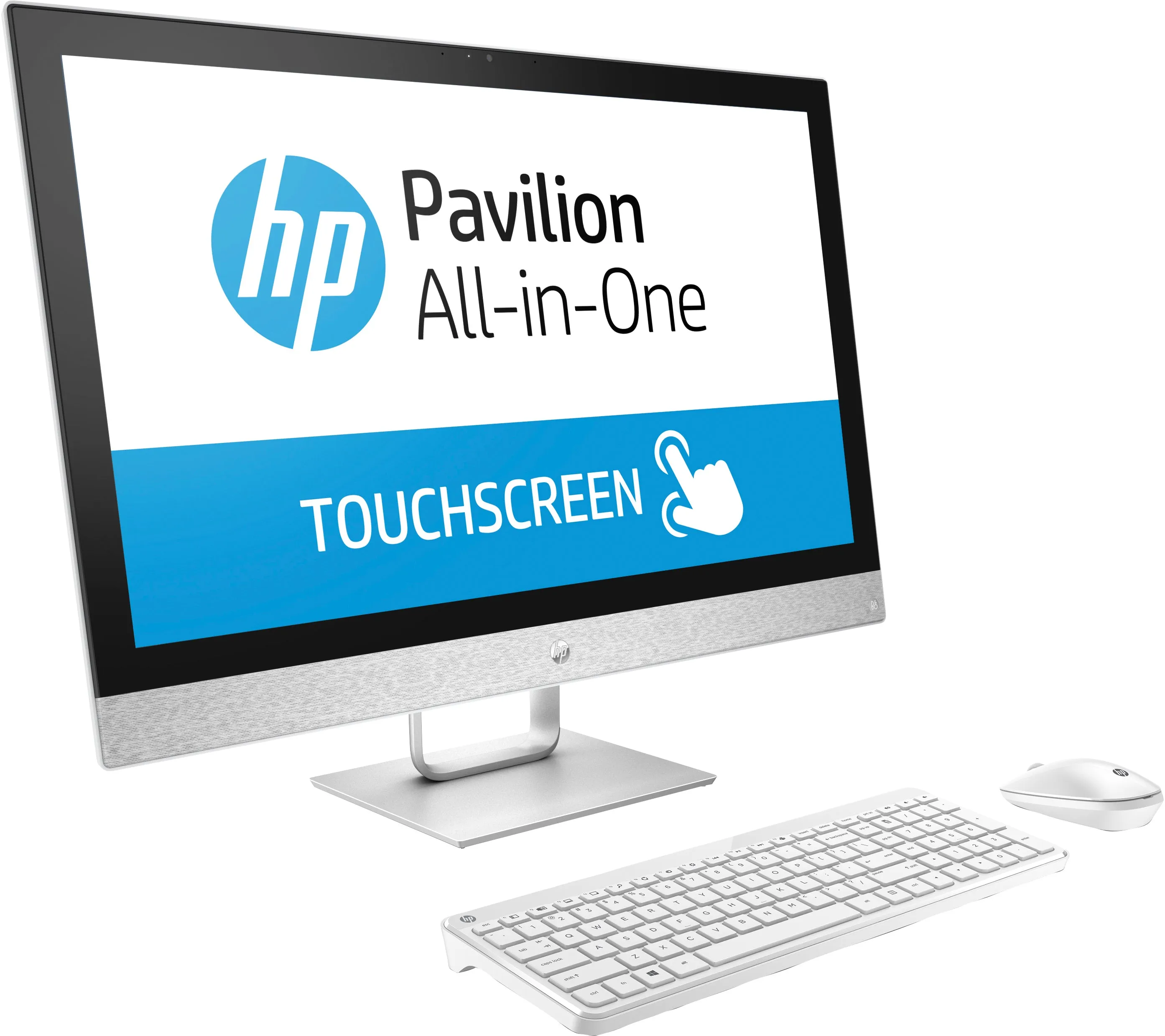 HP Pavilion 27-r055se All-in-One Touch Desktop PC 27" QHD Intel Core i7 16GB RAM 2TB SATA 256GB SSD Windows 10 Home White X6B89AA#ABA