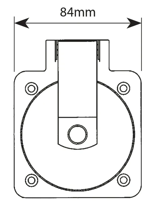 Hubbell Phone/TV Socket Inlet