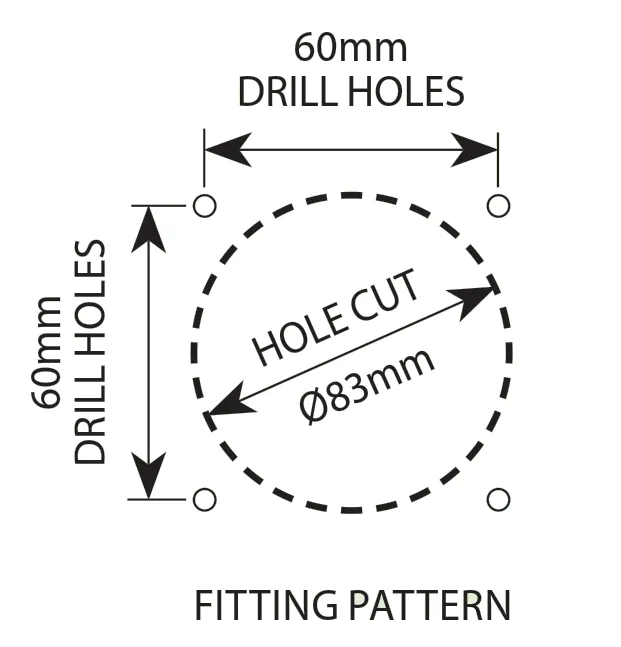 Hubbell Phone/TV Socket Inlet