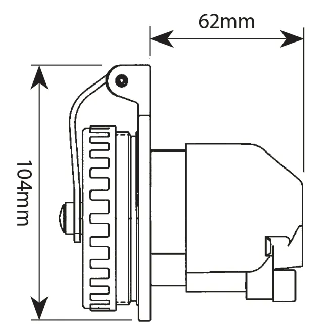 Hubbell Phone/TV Socket Inlet