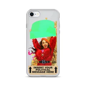 Insert Your Message Here Liquid Glitter Phone Case