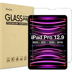 iPad Pro 12.9" 3rd Gen/ 4th Gen/ 5th Gen/ 6th Gen Tempered Glass Screen Protector | ProCase