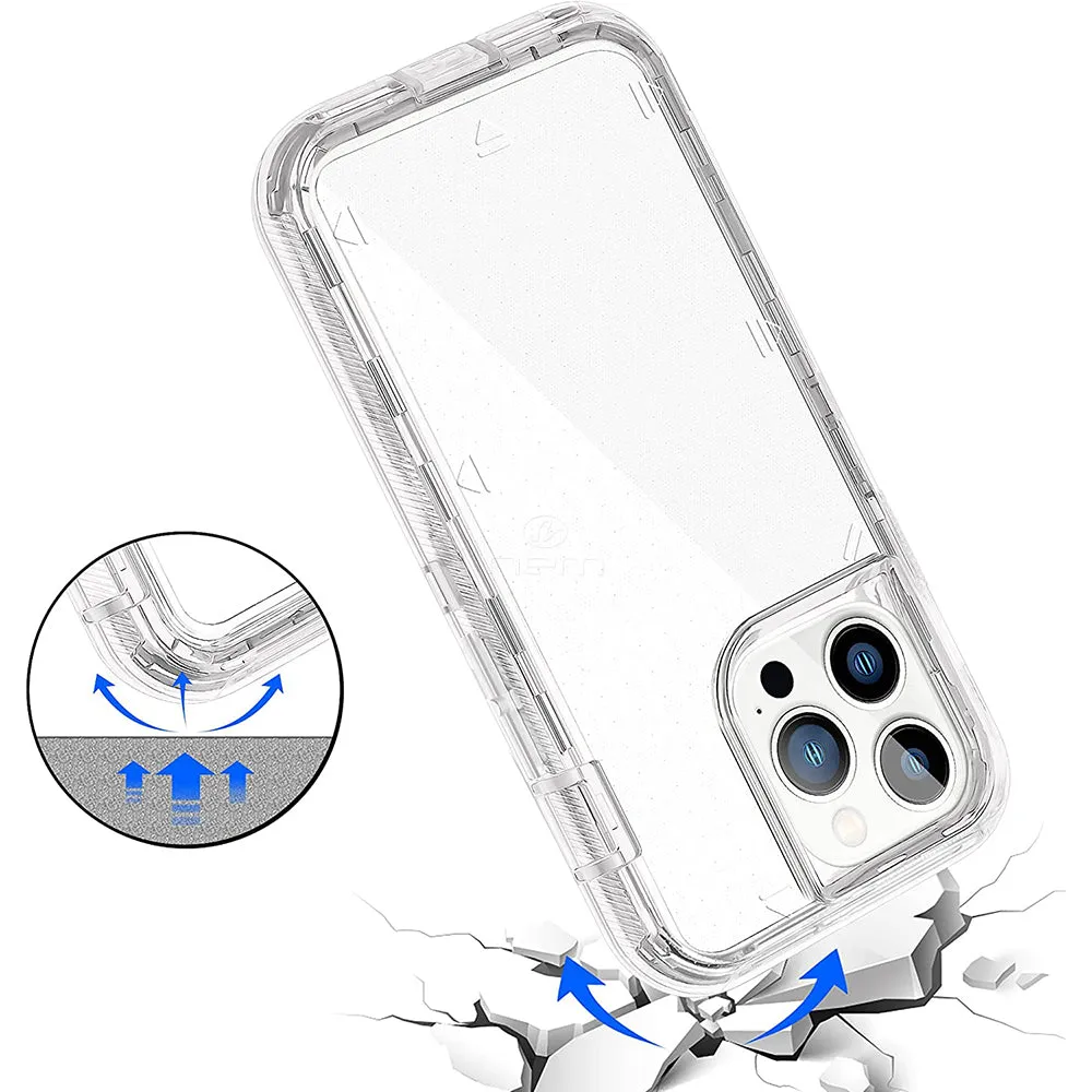 iPhone 14 Pro (6.1") Transparent Defender Case, Clear