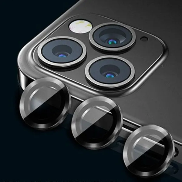 iPhone - Oleophobic Tempered Glass With Camera Lens Ring