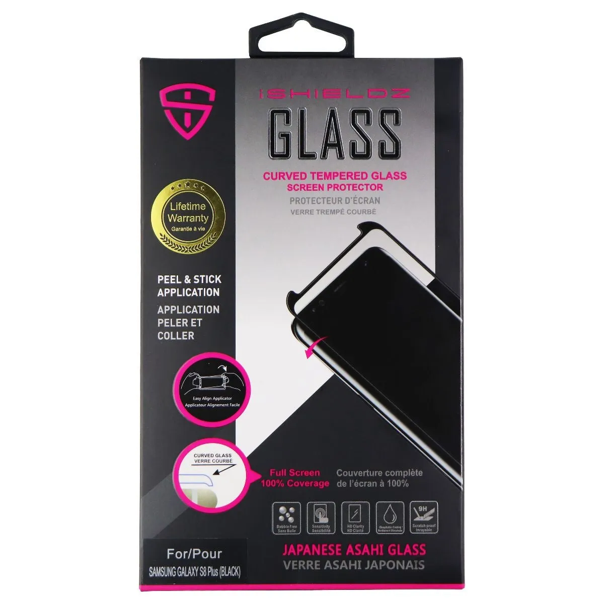 iShieldz Asahi Tempered Glass Screen Protector for Samsung Galaxy (S8 ) - Clear