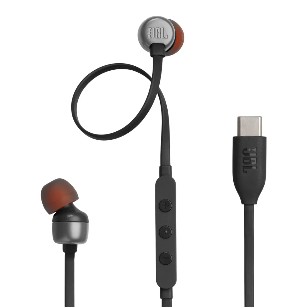 JBL Tune 310 Wired in-Ear Type C Headphones, Hi-Res Audio with Digital-to-Analog Converter