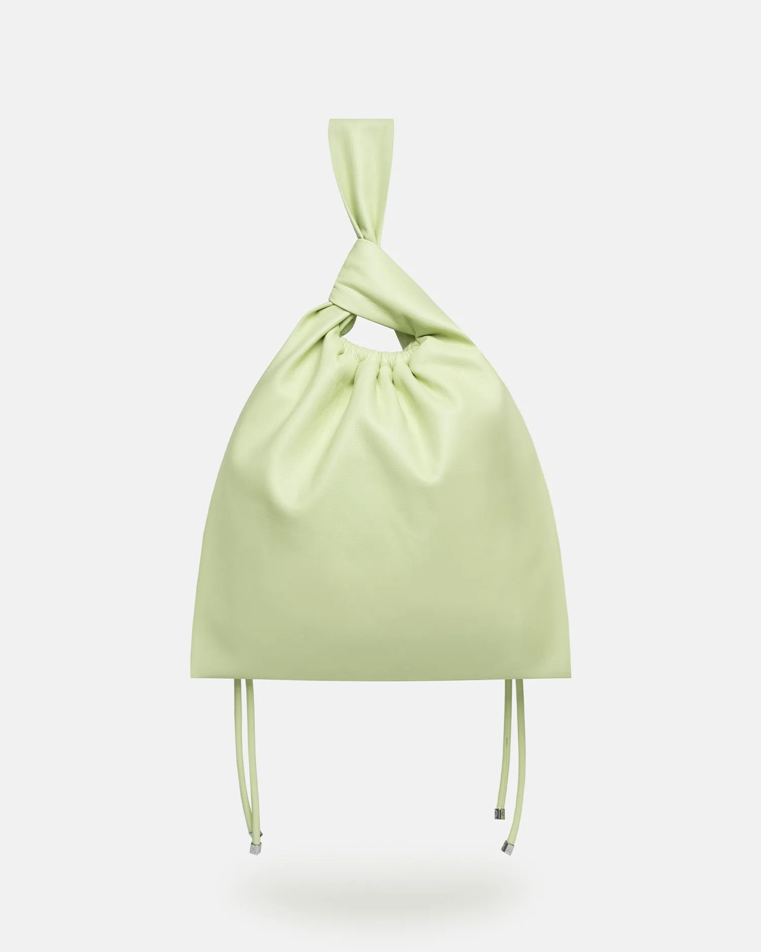 Jen Drawstring - Okobor™ Alt-Leather Clutch Bag - Shadow Lime