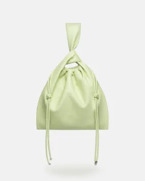 Jen Drawstring - Okobor™ Alt-Leather Clutch Bag - Shadow Lime