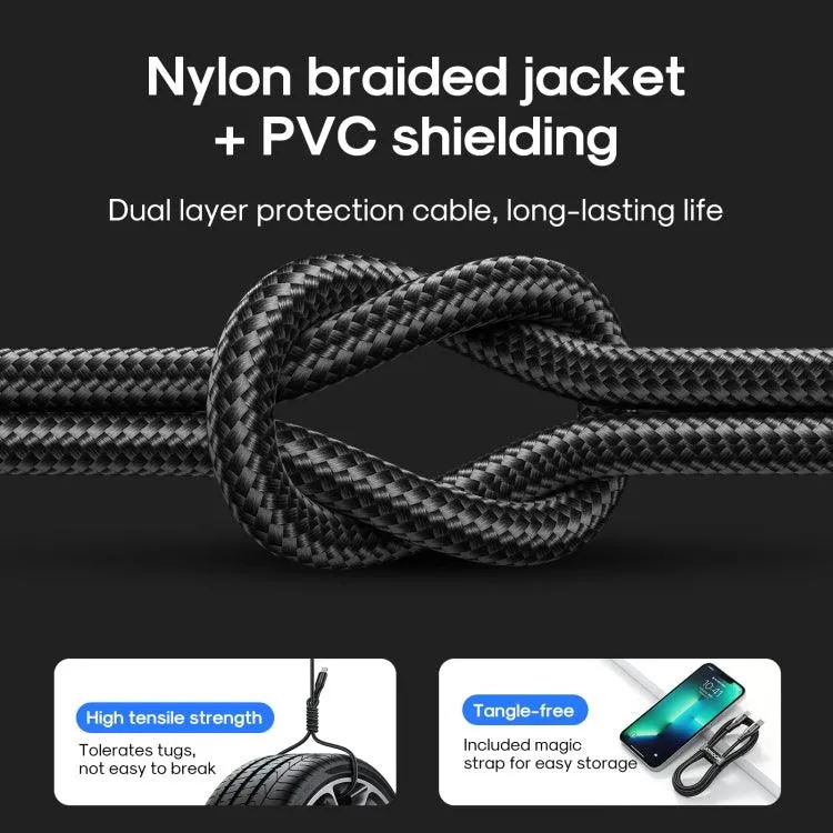 JOYROOM 20W Fast Charging Type-C to 8 Pin Cable with Nylon Braided Design