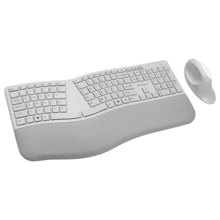 Kensington Wireless Ergonomic Keyboard and Mouse Combo Grey