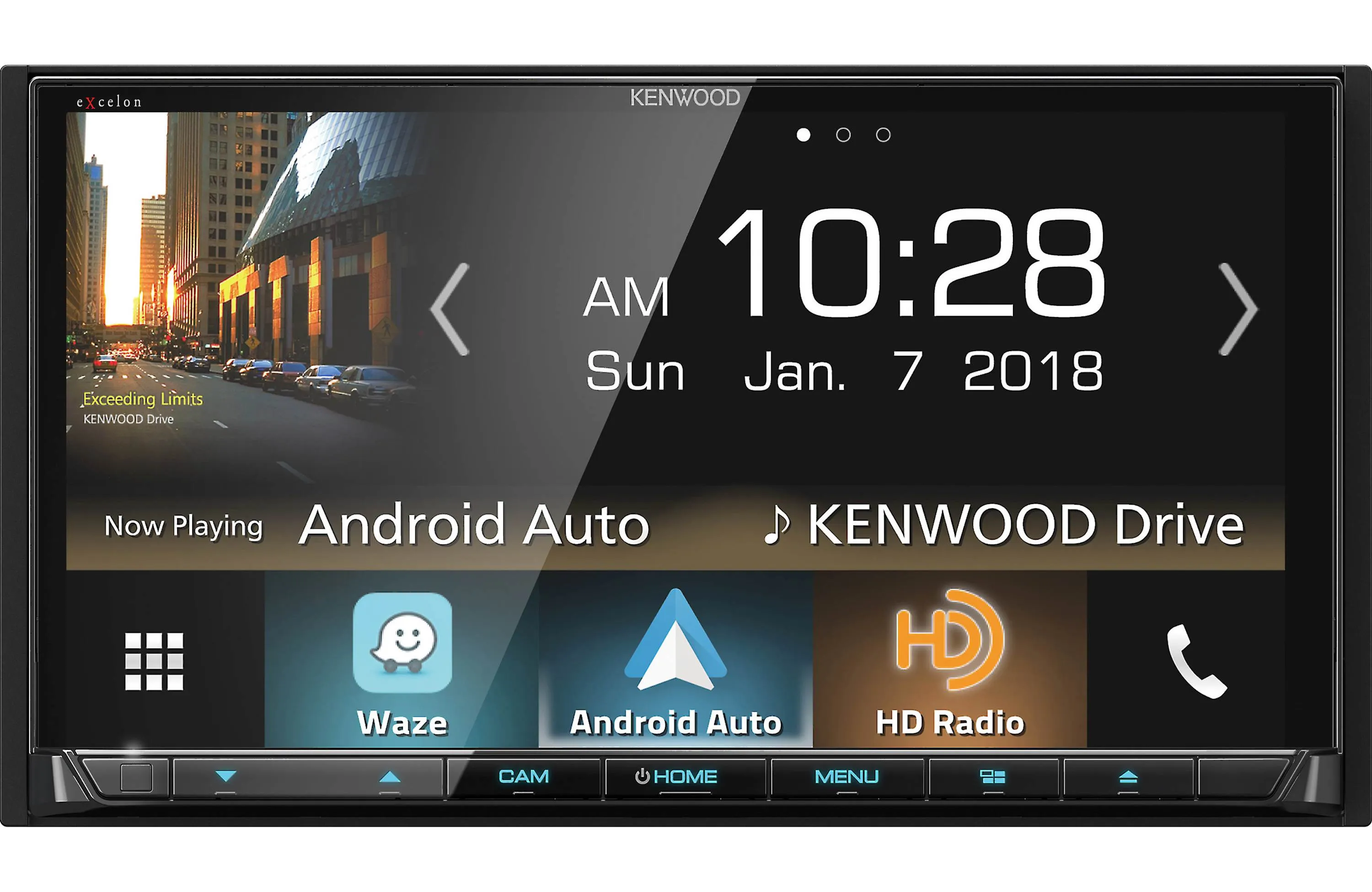 Kenwood DDX8905S 6.95" DVD Receiver with Bluetooth and HD Radio