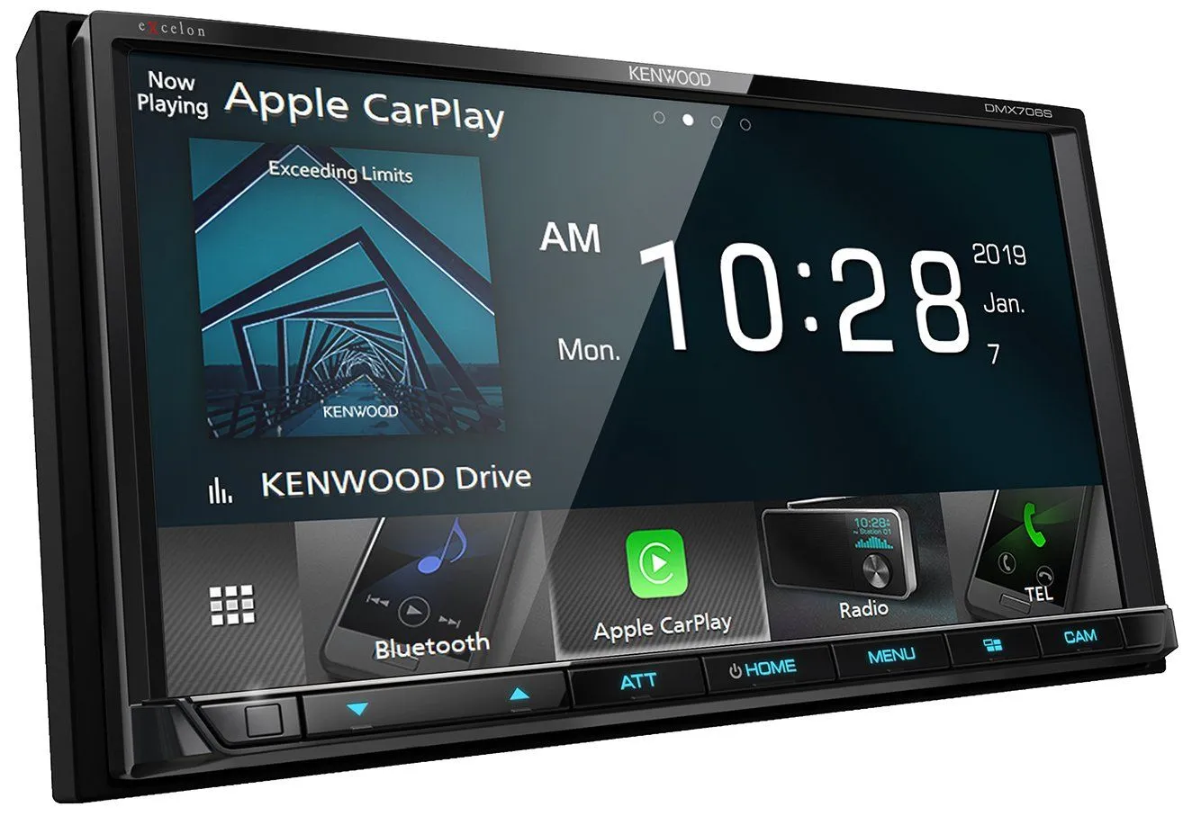 Kenwood Excelon DMX706S 6.95" Apple CarPlay and Android Auto Multimedia Receiver