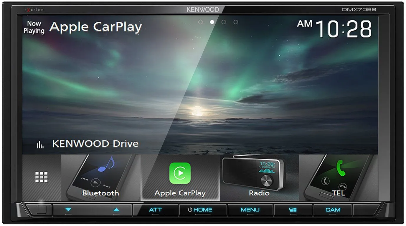 Kenwood Excelon DMX706S 6.95" Apple CarPlay and Android Auto Multimedia Receiver