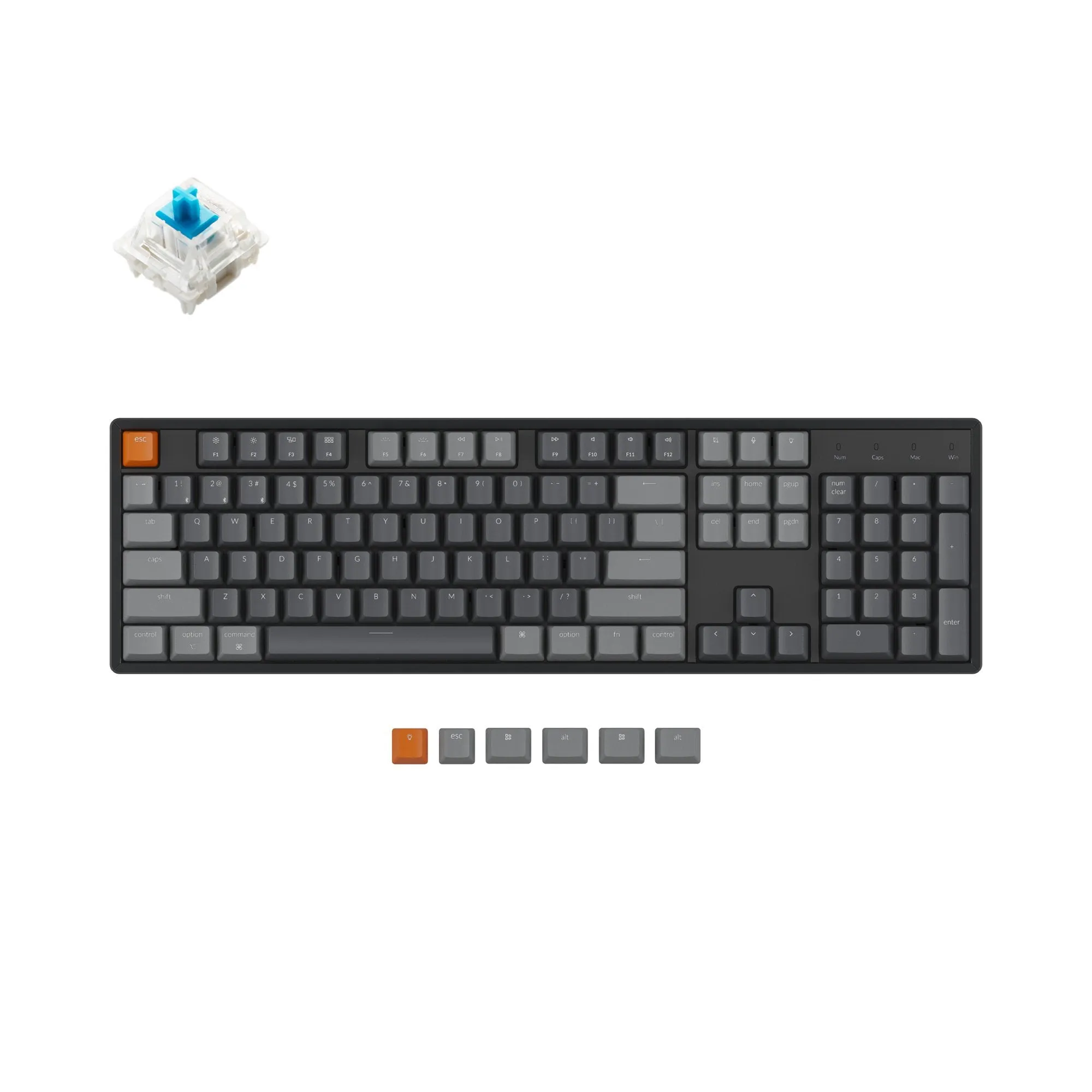 Keychron K10 Wireless Mechanical Keyboard (US ANSI Layout)