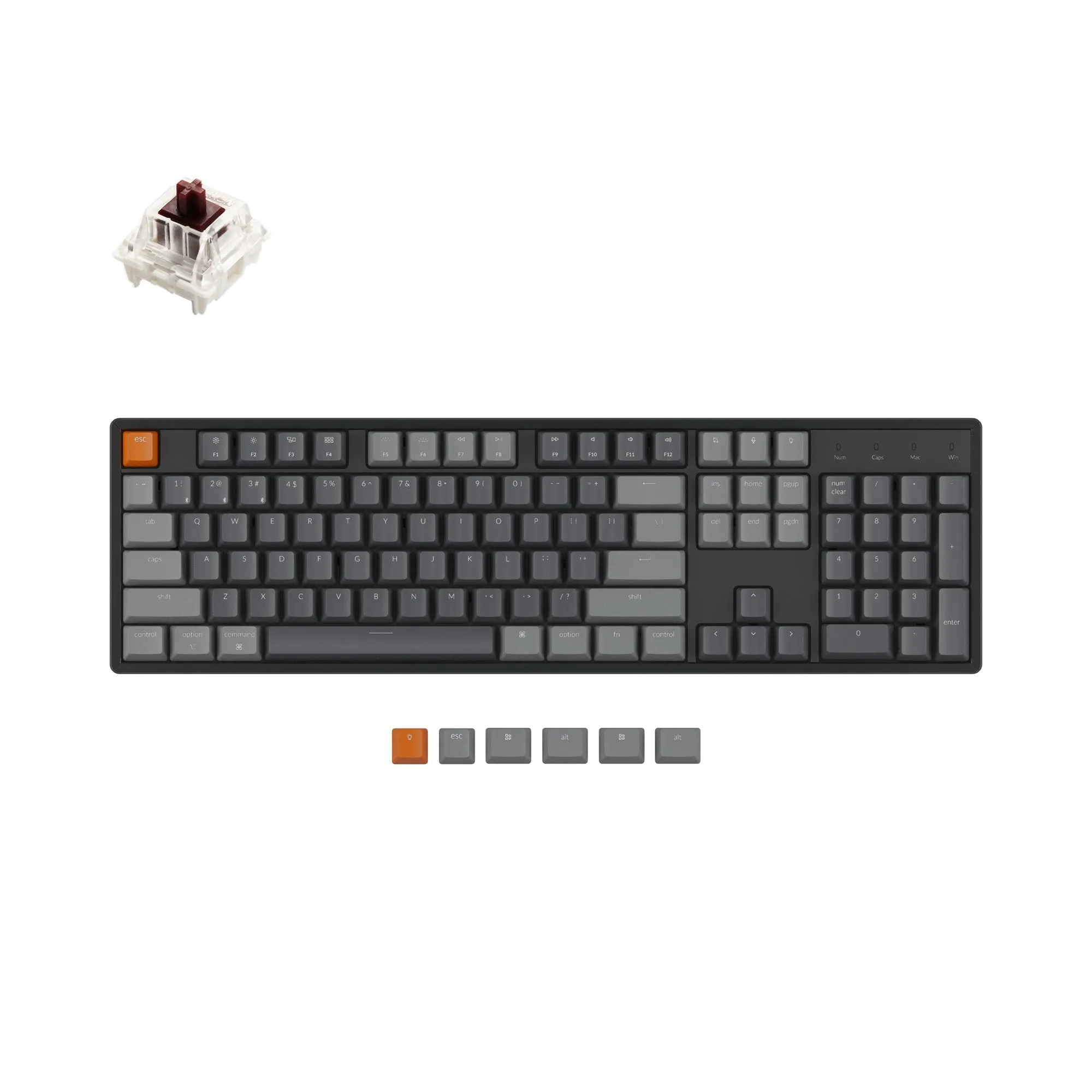 Keychron K10 Wireless Mechanical Keyboard (US ANSI Layout)