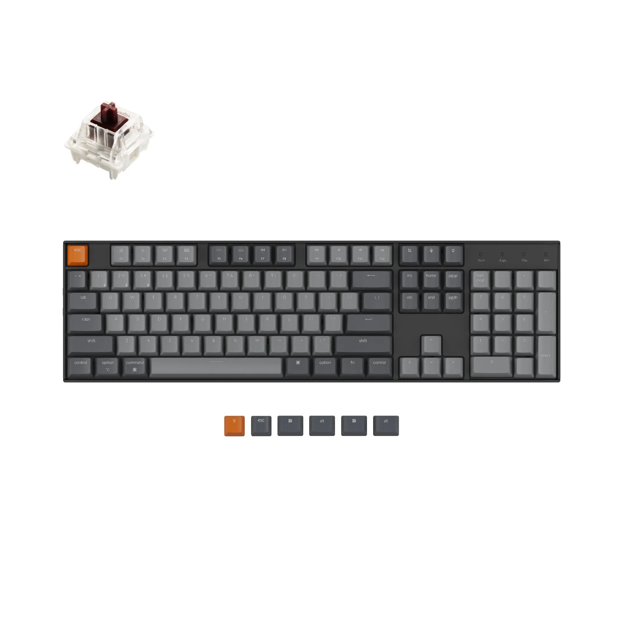 Keychron K10 Wireless Mechanical Keyboard (US ANSI Layout)