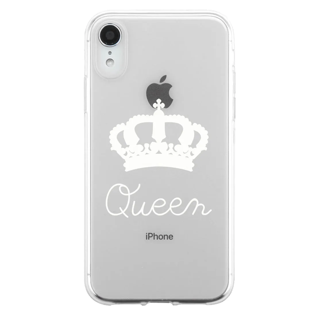 King Queen Crowns Couple Matching Phone Cases Modern Chic Cool Gift