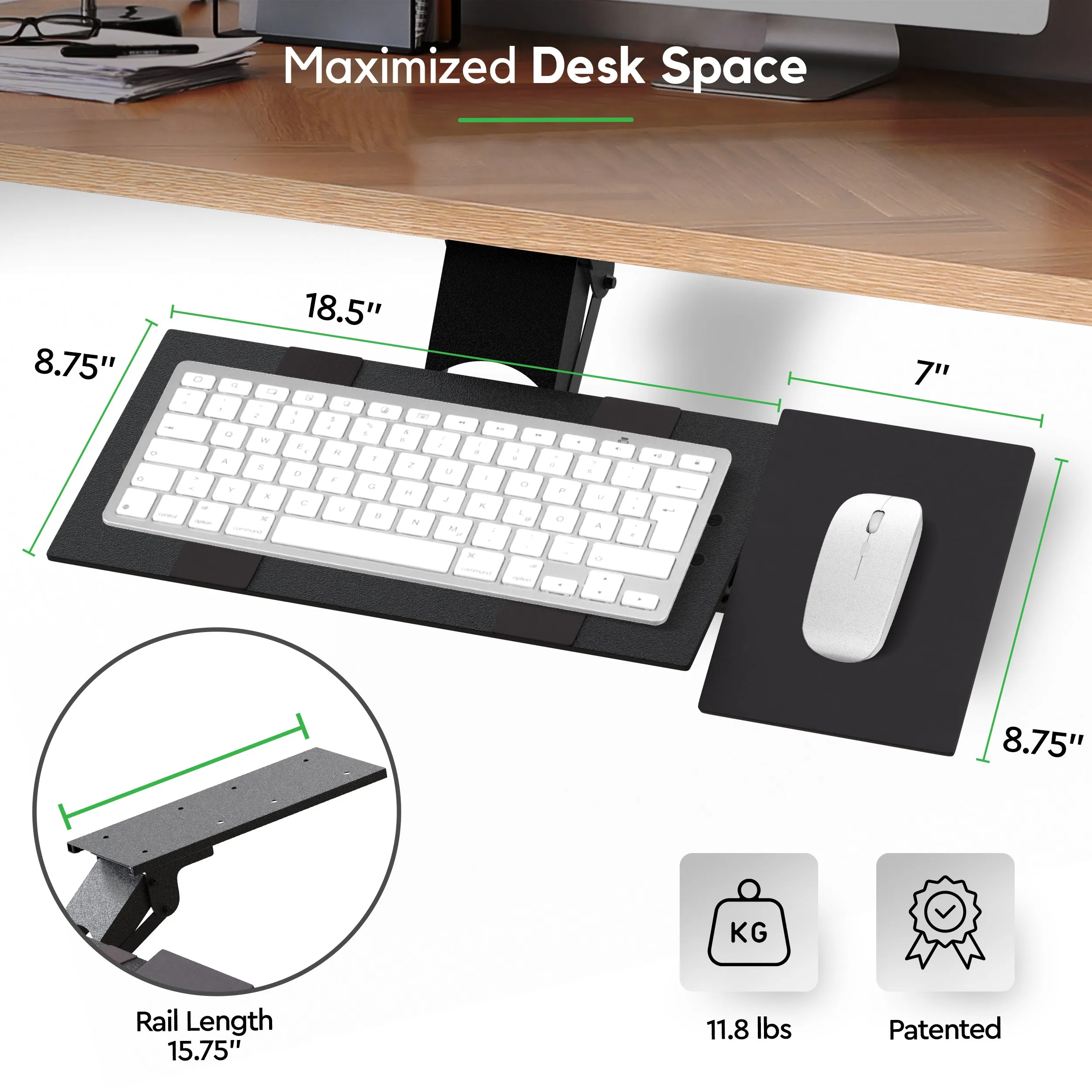 KT1 - Adjustable Ergonomic Keyboard Tray