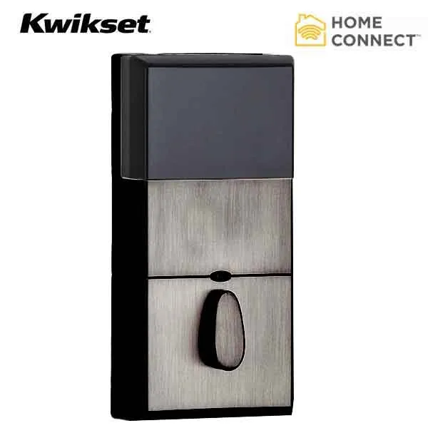 Kwikset - Smart Code 910CNT - Electronic Contemporary Deadbolt w/ Home Connect & Z-Wave - US11P - Venetian Bronze