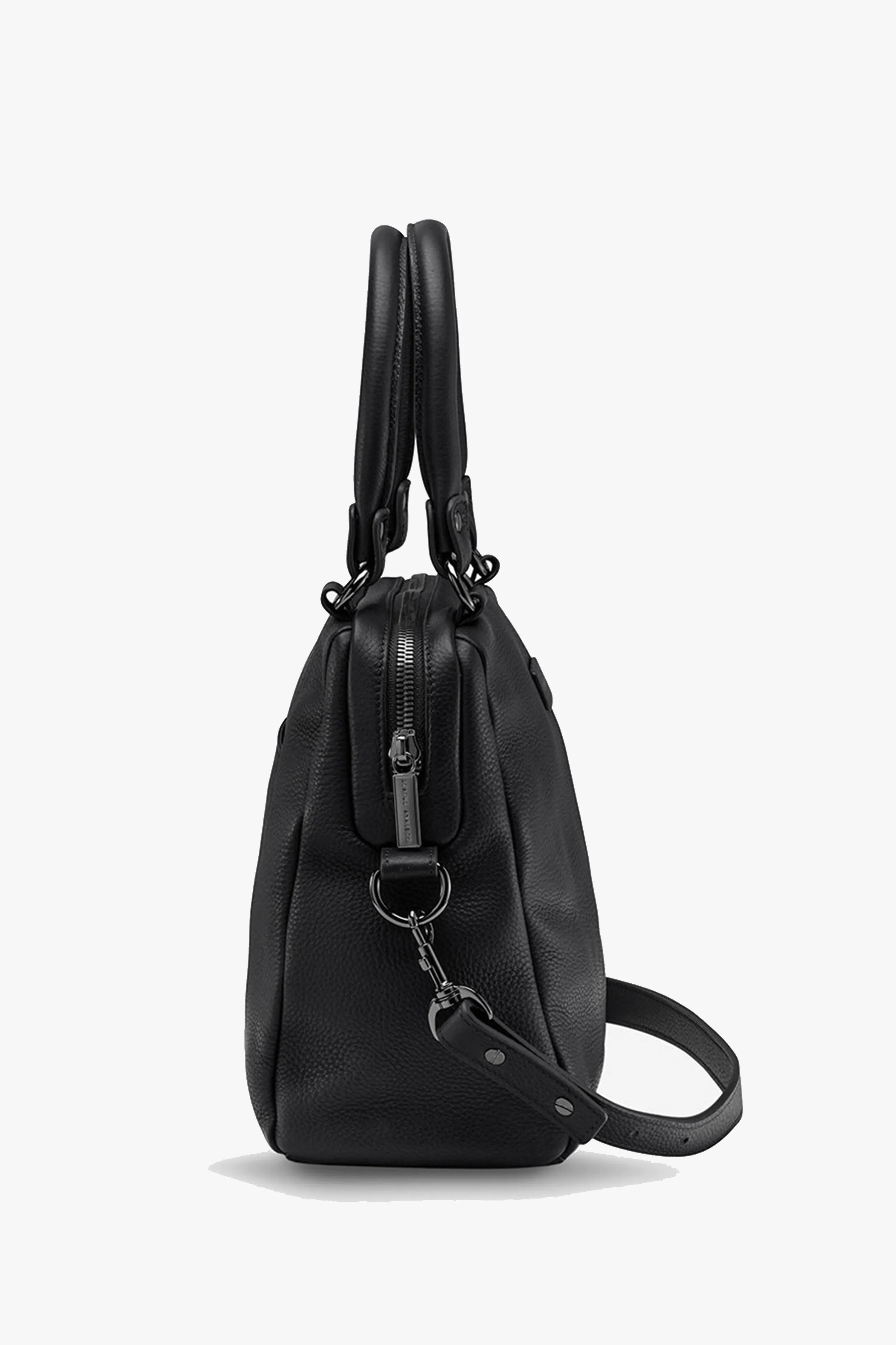 Last Mountains Black Shoulder Bag