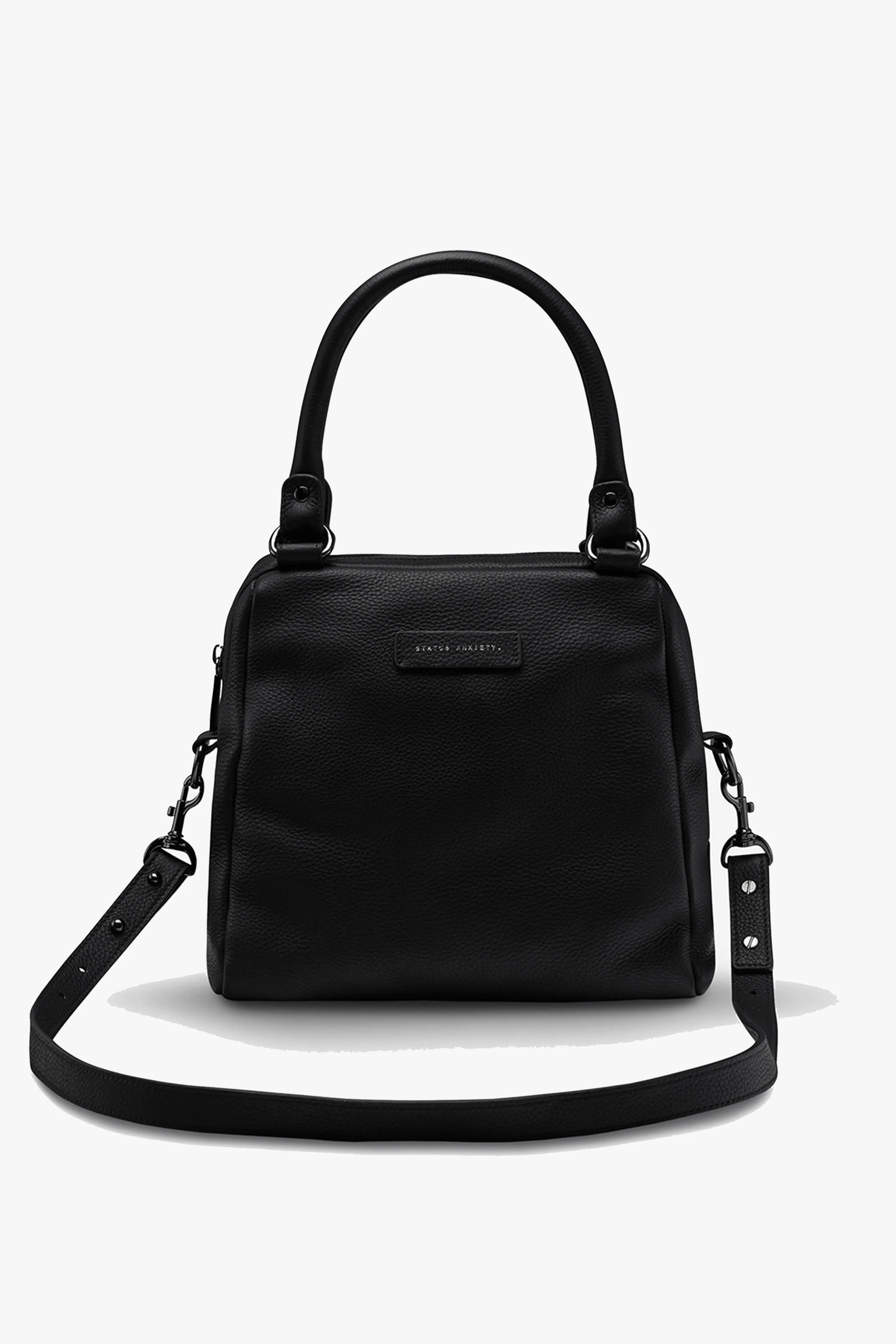 Last Mountains Black Shoulder Bag