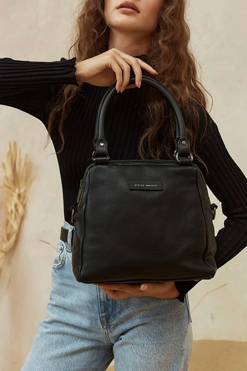 Last Mountains Black Shoulder Bag