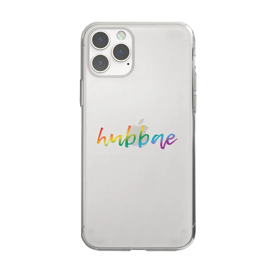 LGBT Hubbae Hubbae Rainbow Clear Matching Phone Cases